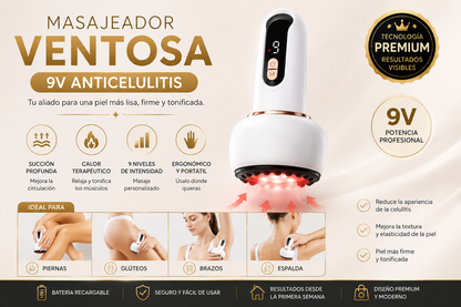 Masajeador Ventosa 9v anticelulitis